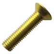 Винт потай 10х45 мм DIN 965, полная резьба, латунный