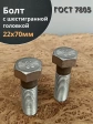 Болт М22х70 с шестигранной головкой ГОСТ 7805 2 шт