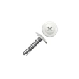 Саморез с прессшайбой, сверло, 4,2х25 RAL9003 белый