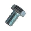 Болт М10х1х20 мм, класс прочности 10.9 DIN 961, полная резьба, оцинкованный