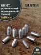 Винт установочный нержавеющий М5х10 DIN914 (гужон), 10 шт.