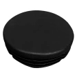Заглушка для труб круглая d-50 мм, черная