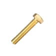 Болт 5х30 мм DIN 933 полная резьба, латунный