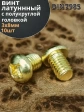 Винт 3х8  латунный с полукруглой гол. DIN7985,10 шт