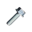 Болт с фланцем 5х16 мм класс прочности 8.8 DIN 6921 оцинкованный