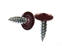Саморез с прессшайбой, острый, 4,2х19 RAL3005