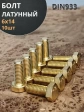 Болт латунный М6х14 DIN933,10 шт