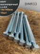 Болт высокопрочный М14х140 ОЦ к.п.8.8 DIN933 (10 шт.)