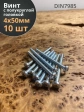 Винт с полукруглой головкой М4х50 ОЦ DIN7985, 10 шт.