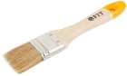 Кисть флейцевая Стандарт-Плюс, натур.светл.щетина, дерев.ручка 1,5" 38 мм