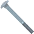 Болт с полукруглой головкой и квадратным подголовком 10х60 мм DIN 603, оцинкованный