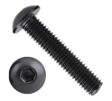 Винт чёрный М4x35 ISO 7380 под шестигранник к.п.10.9, 20 шт.