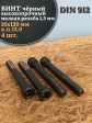 Винт мелкая резьба чёрный к.п.12.9 16х120х1,5 DIN912, 4 шт.