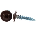 Саморез с прессшайбой, острый, 4,2х16 RAL8017 темно-коричн. 