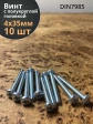 Винт с полукруглой головкой М4х35 ОЦ DIN7985, 10 шт.