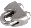 Зажим канатный М3 DIN 741, нержавеющая сталь А4
