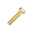 Болт 8х30 мм DIN 933 полная резьба, латунный