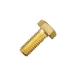 Болт 8х20 мм DIN 933 полная резьба, латунный
