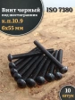 Винт чёрный М6х55 ISO 7380 под шестигранник к.п.10.9, 10 шт.