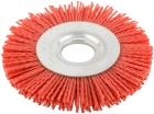 Корщетка-колесо, посадочн.д.22,2мм, нейлоновая, Профи 125 мм