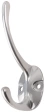 Крючок-вешалка двойной хром 