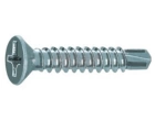Саморез по металлу 4,8х70 со сверлом,потайной головкой крестообр.шпицем полной резьбой ОЦ DIN7504P