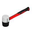 Киянка резиновая черно-белая, фиберглассовая ручка 450гр Matrix