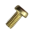 Винт с цилиндрической головкой и прямым шлицем 3х6 мм DIN 84, полная резьба, латунный