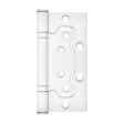 Петля дверная универсальная без врезки ПНУ-100 полимер белая