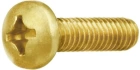 Винт 6х25  латунный с полукруглой гол. DIN7985,10 шт