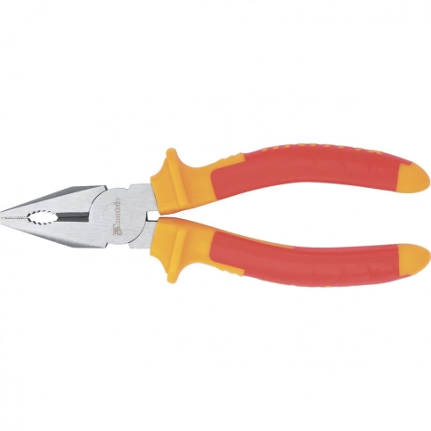 Плоскогубцы комбинированные мини Insulated, двухкомпонентные рукоятки 180 мм Matrix фото 1