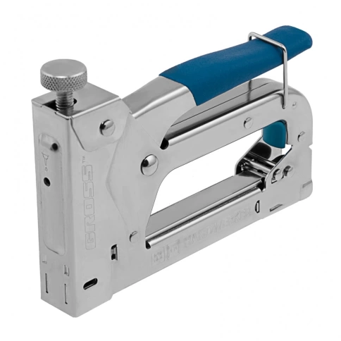 Степлер мебельный регулир., стальной корп.,тип скобы 53 4-14 мм Gross фото 1