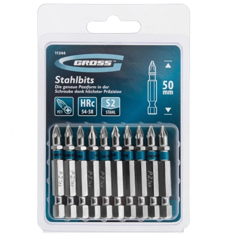 Биты сталь S2 PZ1х50 Gross фото 1