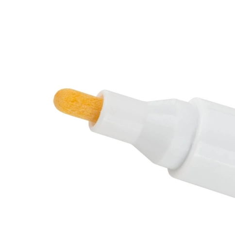 Маркер строительный с жидким красящим составом, алюминиевый корпус, белый фото 2