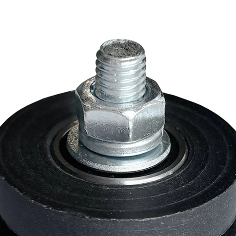 Ролик d40 мм ЧР2402 под полосу, черный капролон фото 2