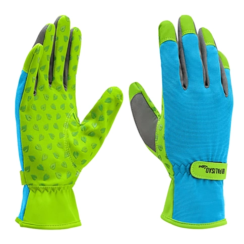 Перчатки садовые на липучке, силиконовое нанесение, размер 7, Luxe Palisad фото 1