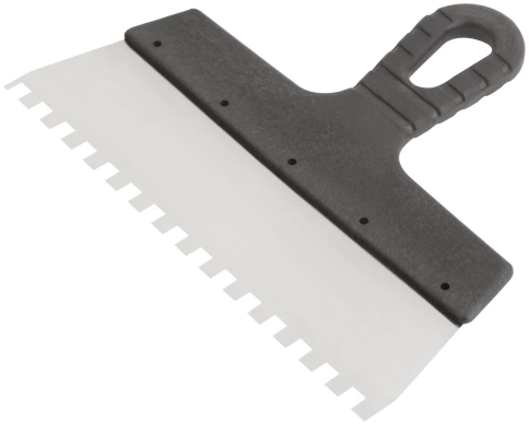 Шпатель фасадный нержавеющий зубчатый 250 мм / зуб 8 мм фото 2