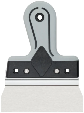 Шпатель фасадный Профи, нержавеющая сталь, прорезиненная ручка 150 мм фото 1