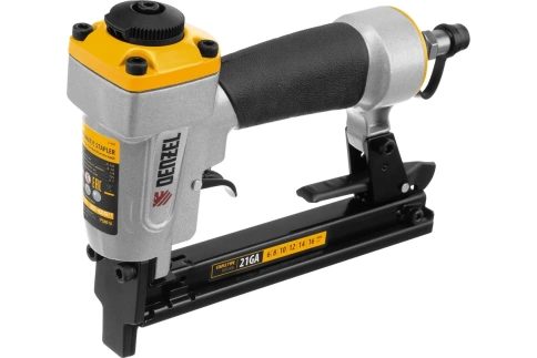 Степлер пневматический PS8016 для прямоуг.скоб 21GA 6-16 мм Denzel  фото 1