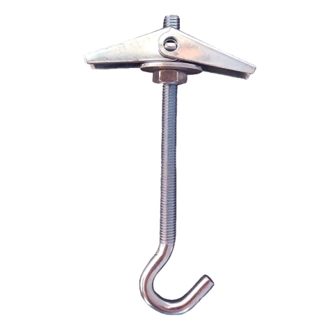 Анкер потолочный с крюком М6x100 мм, оцинкованный фото 1