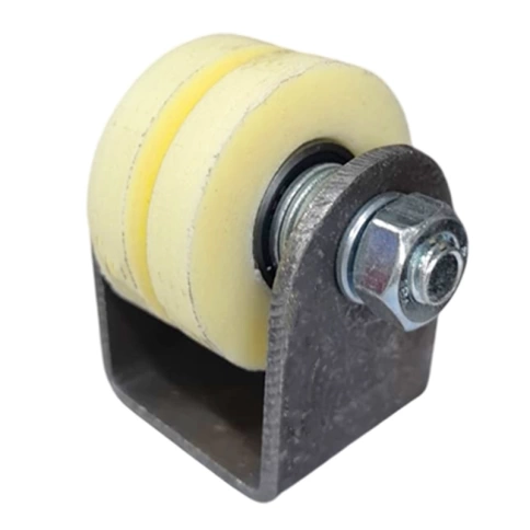 Ролик d50 мм Р2522 на платформе под полосу, капролон фото 1