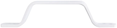 Ручка скоба плоская 85 мм белая фото 2