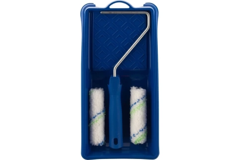 Набор для работ с водн.красками валик мини 110 мм + кювета 150х290 мм Сибртех фото 1