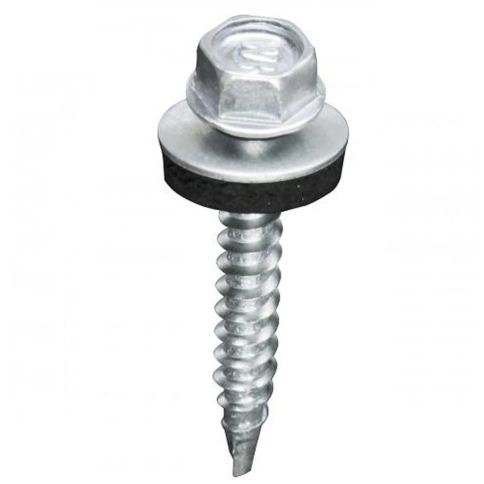 Саморез кровельный 4,8х76 мм с шайбой (под сверло),ОЦ 1000шт. фото 5