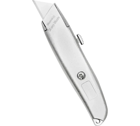 Нож трапециевидный мет.корпус VERTEXTOOLS фото 1