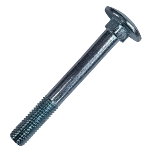Болт с полукруглой головкой и квадратным подголовком 10х80 мм DIN 603, оцинкованный фото 1