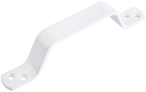 Ручка скоба плоская 85 мм белая фото 1