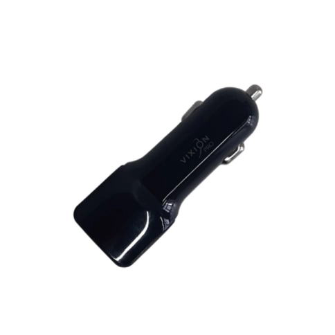 Зарядное устройство атомобильное VU-22 2-USB/2.1A длинный блок черный VIXION PRO фото 3