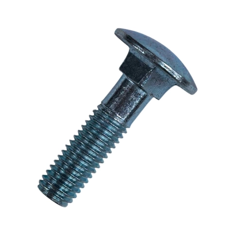 Болт с полукруглой головкой и квадратным подголовком 8х20 мм DIN 603, оцинкованный фото 1