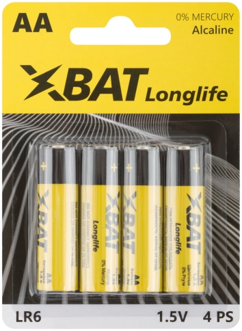 Батарейка щелочная 1,5 В тип АА 4шт фото 3